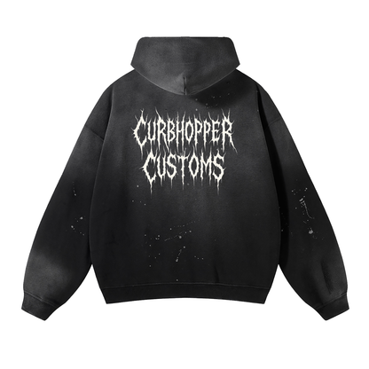 Distressed "Metal" Hoodie