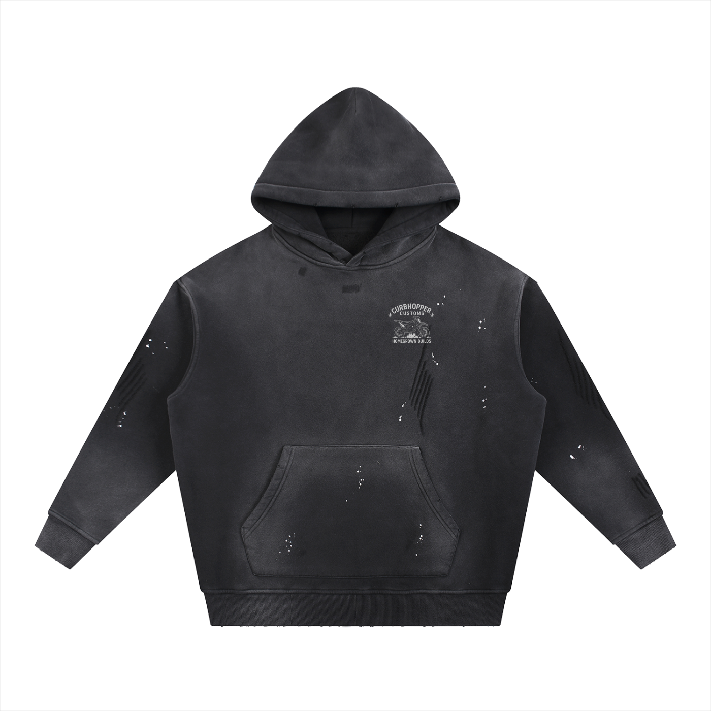 Distressed "Homegrown Builds" Hoodie